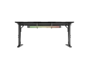 Tavolinë Gaming Genesis Holm Modular 160 RGB / 160 cm x 75 cm x E rregullueshme / e zezë