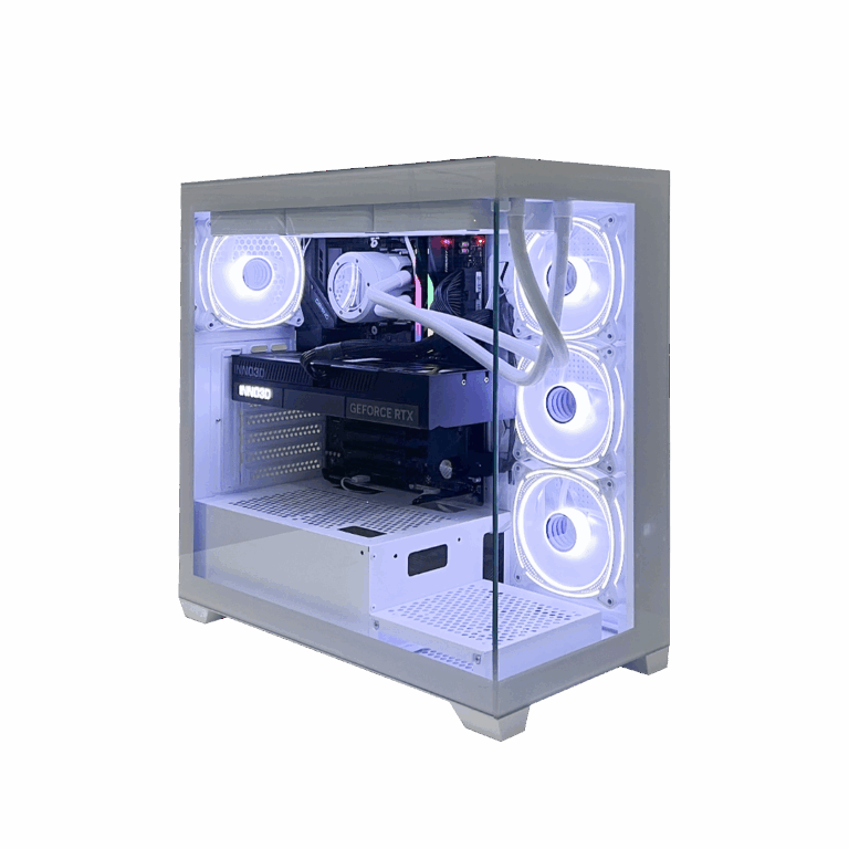Kompjuter Gaming Onetap / Ryzen 7-7800X3D / 32GB / 1TB / RTX 4060 8GB / Case SEAMLES PALE X  / I bardhë