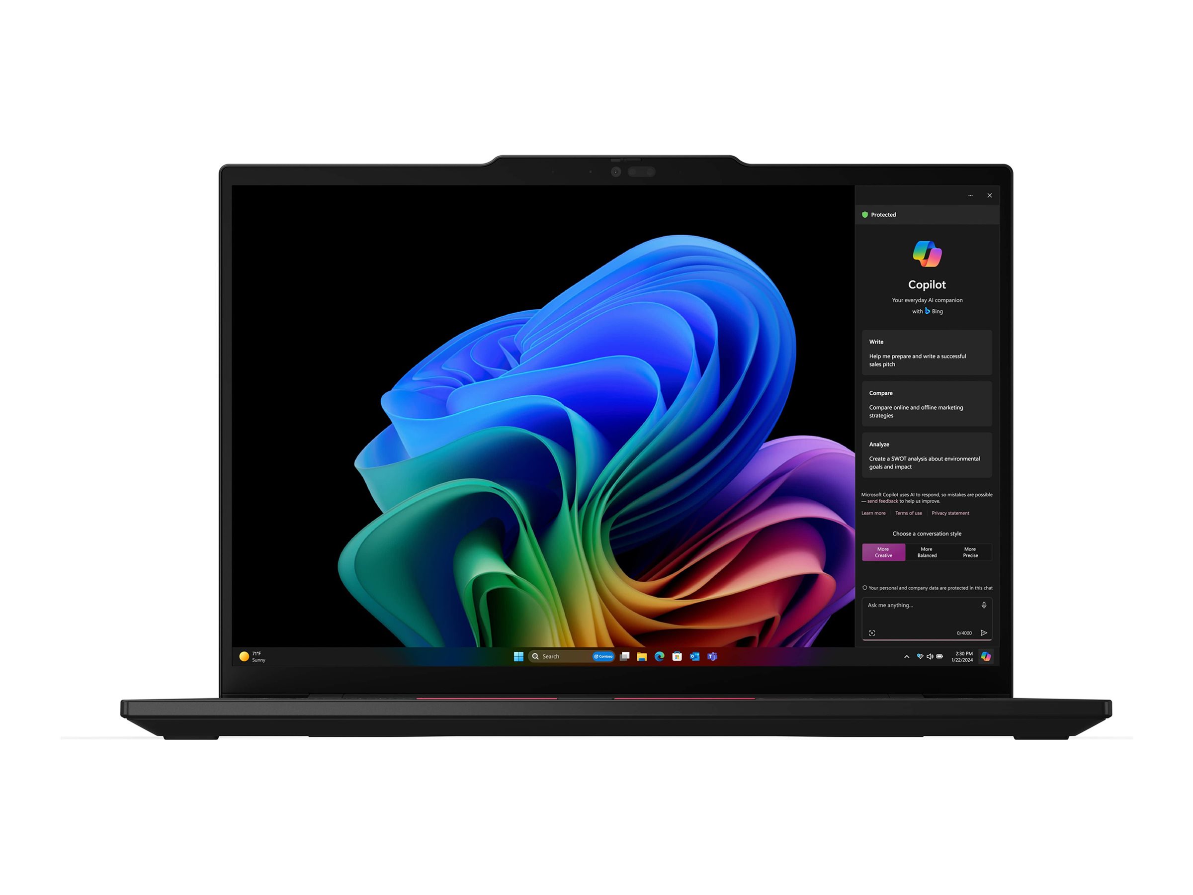 Laptop Lenovo ThinkPad T14s G7 / Ryzen AI 7 PRO 450 / 32GB LPDDR5x / 512GB / 14″ WUXGA IPS Touch / AMD Radeon 860M – Zezë 2