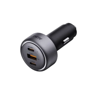 Aksesorë për telefon Aukey Pathfinder / 66W 3-Port Car Charger - Zezë