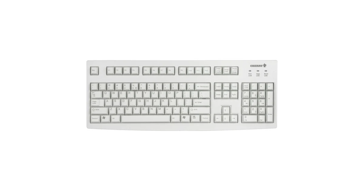Tastierë me kabllo Cherry Classic Line G83-6104 / Laser / 104 taste / QWERTY US - Gri - Figura 2