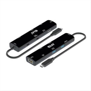 Club3D USB4 6‑in‑1 HUB → HDMI / 2×USB‑C / 2×USB‑A / LAN / 4K120Hz / PD 100W