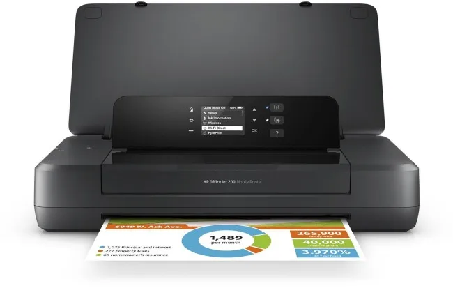 Printer Inkjet HP OfficeJet 200 Mobile / WiFi / Color / Fast Charge - Zezë
