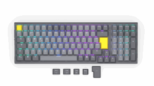 Tastierë Gaming ENDORFY Celeris 1800 Keyboard / Yellow Switches / DE - Gri