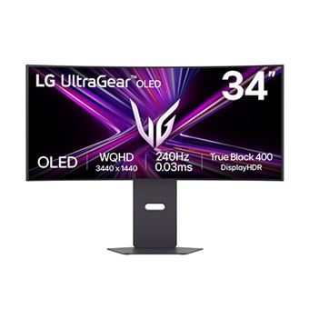 Monitor Gaming LG UltraGear 34GX900A-B / 34 " / UWQHD OLED / 240 Hz / 0,03ms / HDMI+DP / Zezë