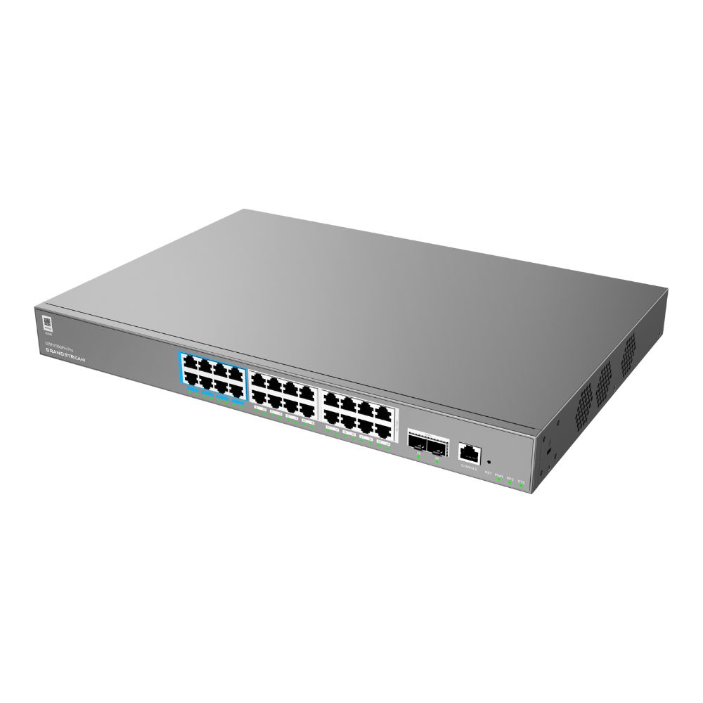 Grandstream GWN7803PH PRO 24-Port Gigabit PoE+ L2++ Managed Switch 2x10G SFP+ Enterprise Switch 2