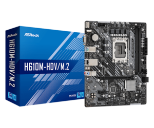 Motherboard ASRock H610M-HDV/M.2 / 1700 / Micro ATX / DDR4