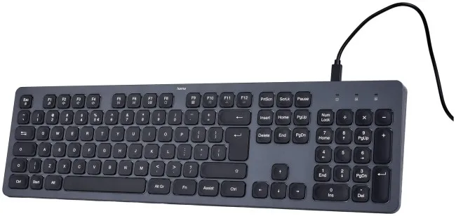 Tastierë me kabllo Hama CK‑400 / QWERTY – Gri