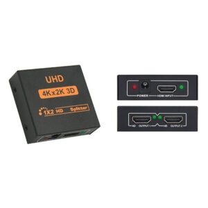 HDMI Splitter / 1 në 2CH / 4K / 1x2 1080p / 4Kx2K / 3D