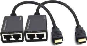 HDMI Splitter / HDMI në LAN / High Quality 1080P / Cat5e/6 / 30M / I verdhë