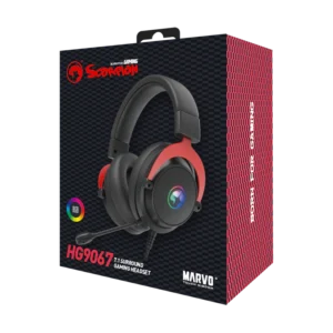 Kufje Gaming Marvo Scorpion HG9067 Wired – Zezë/Kuqe 8