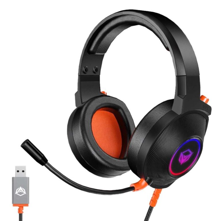 Kufje Gaming Meetion HP012 Virtual 7.1 Surround / USB/ RGB / e zezë