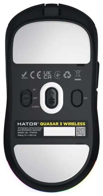 Maus Gaming Hator Quasar 3 / Wireless / HTM730 – Zezë - Figura 5