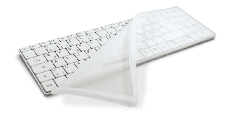 Mbulesë silikoni Man & Machine Keyboard Cover / DE Layout / It’s Cool Flat / Silicone - Bardhë