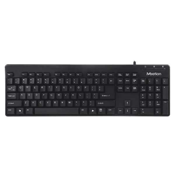 Tastierë me kabllo Meetion K300 / US Layout - Zezë