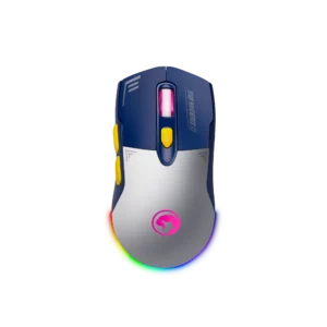 Maus Gaming Marvo M803W WB / 4800 DPI / 250Hz / RGB / Dual-Mode / Wireless 2.4GHz / Me kabëll USB-C 1.6m / 7 butona / 125x65x39mm / Navy Blue