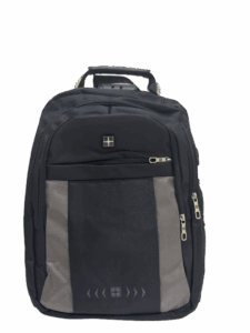 Çantë për Laptop S8502 / B53-87 / 15.6 Inch /  Polyester / Waterproof / Soft handle / Lock+USB / E zezë/Hiri