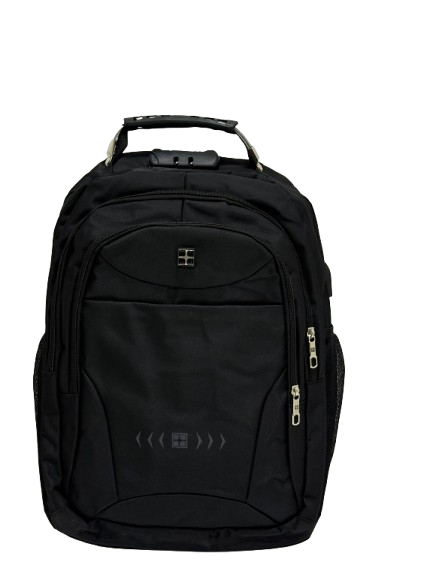 Çantë për Laptop S8501 / B53-86 / 15.6 Inch / Polyester / Waterproof / Soft handle / Lock+USB / E zezë