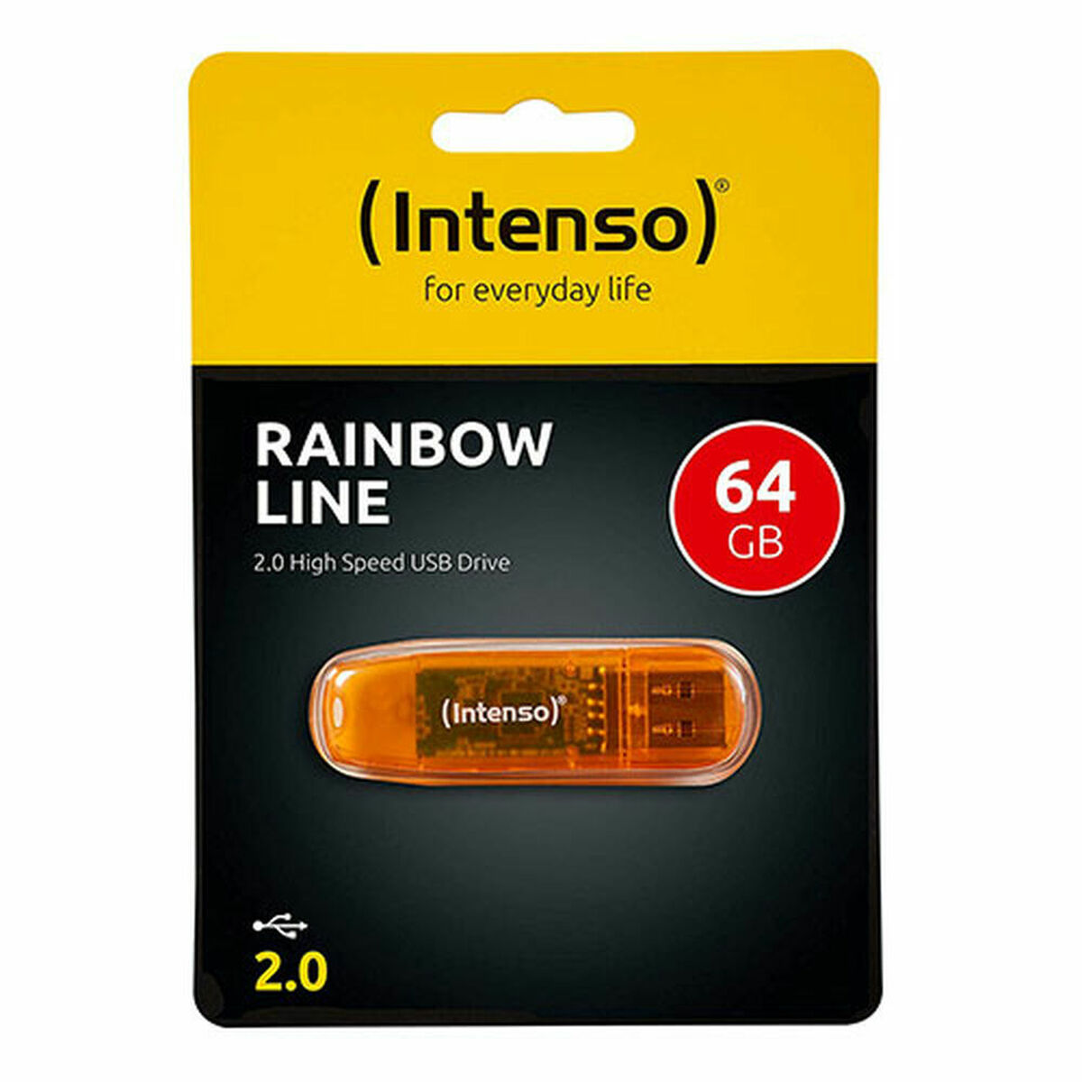 USB Flash Drive Intenso Rainbow Line / 64GB – Portokalli - Figura 2