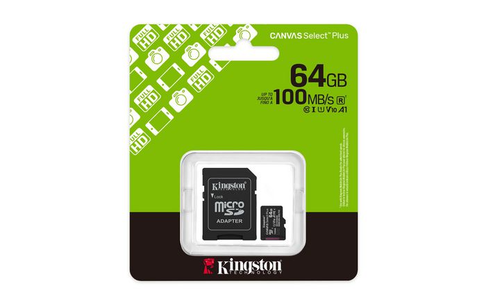 Kartë Memorie SD Kingston 64GB microSDXC Canvas Select Plus Gen3 100MB/s A1 – Pa Adapter - Figura 2