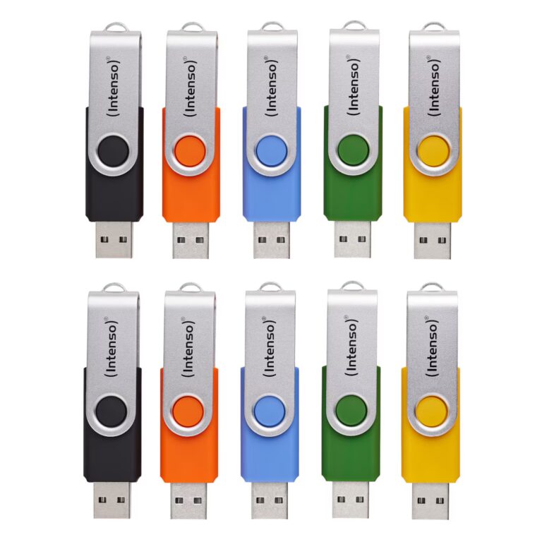 USB Flash Drive Intenso Basic Line Swivel / 4GB / USB 2.0 - 10 Copë