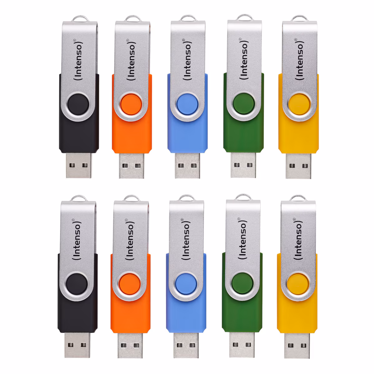 USB Flash Drive Intenso Basic Line Swivel / 4GB / USB 2.0 - 10 Copë