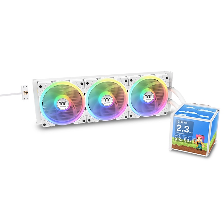 Ftohës për Procesor Thermaltake MINECUBE 360 Ultra AIO / ARGB / Fan – Bardhë