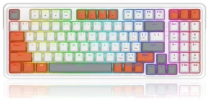 Tastierë Gaming Redragon K664WOG-RGB Gloria - Bardhë