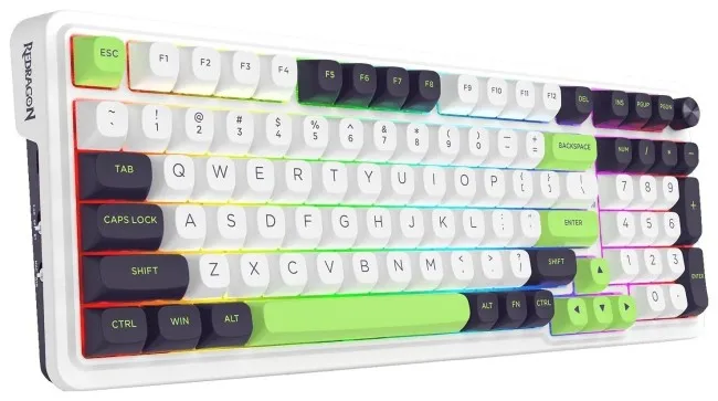 Tastierë Gaming Redragon K686WBG-RGB-MAX Eisa Max - Bardhë - Figura 2