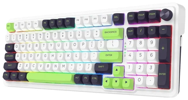 Tastierë Gaming Redragon K686WBG-RGB-MAX Eisa Max - Bardhë - Figura 3