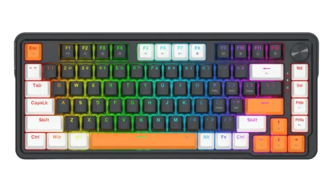 Tastierë Gaming Redragon LANDSHAKER K714WBO-RGB - Zezë