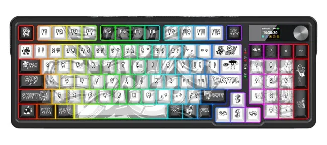 Tastierë Gaming Redragon K719GF-RGB-PRO Artemis Pro - Bardhë / Zezë