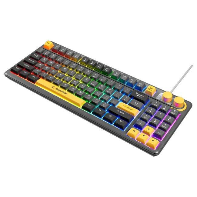 Tastierë Gaming Rampage Cyclone Knob RGB – Zezë - Figura 5
