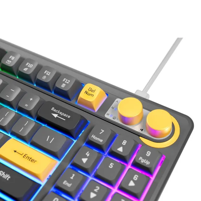 Tastierë Gaming Rampage Cyclone Knob RGB – Zezë - Figura 6