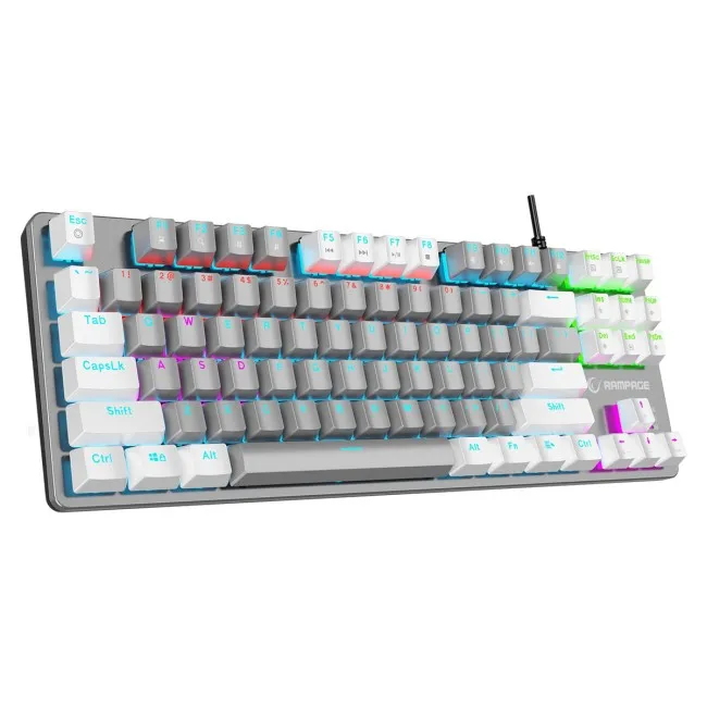Tastierë Gaming Rampage Snug RGB KRGD Red / QWERTY – Gri - Figura 3