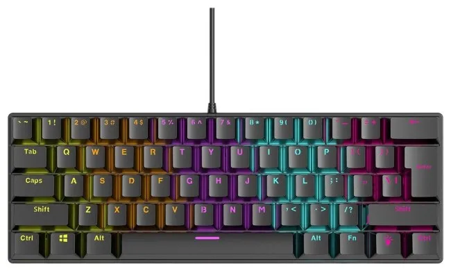 Tastierë Gaming Rampage Plower K60 Blue Switch – Zezë
