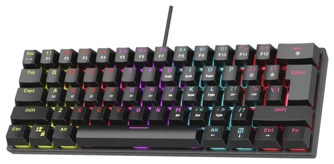 Tastierë Gaming Rampage Plower K60 Blue Switch – Zezë - Figura 3