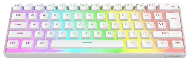 Tastierë Gaming Rampage Radiant K11 RGB Red – Bardhë