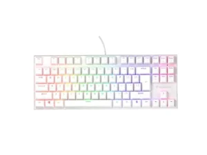 Tastierë Gaming Genesis Thor 303 TKL RGB / Outemu Peach Silent / QWERTY – Bardhë
