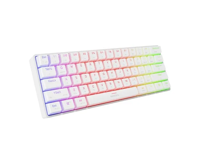 Tastierë Gaming Genesis Thor 660 G2 RGB Gateron Brown  / QWERTY - Bardhë