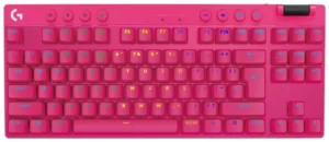 Tastierë pa kabllo Logitech G Pro X TKL Lightspeed Tactile / QWERTY – Rozë