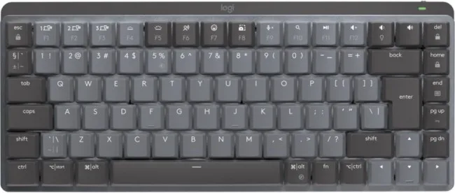 Tastierë pa kabllo Logitech MX Mechanical Mini / QWERTY – Grafit