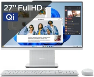 AIO Lenovo IdeaCentre 3 27 / i7-13620H / 16GB DDR5 / 512GB / 27'' Full HD IPS / 5MP / Intel UHD Graphics / Tastierë+Maus - Gri e Hapur