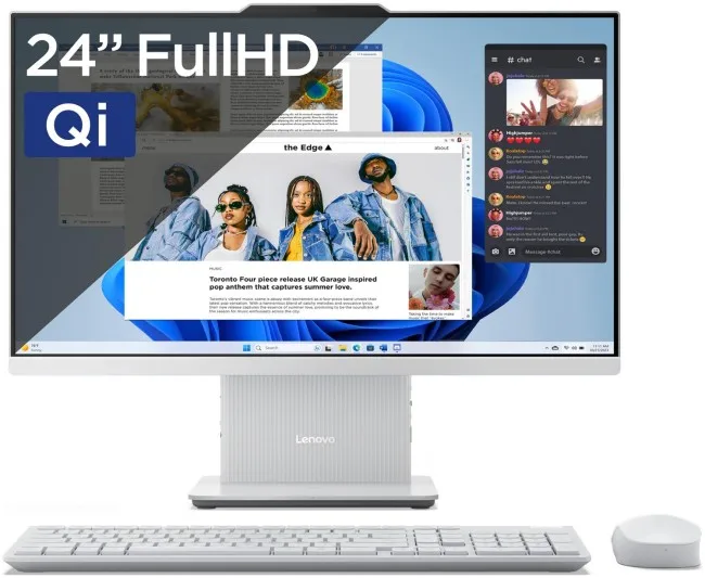 AIO Lenovo IdeaCentre 3 24 / i5-13420H / 16GB DDR5 / 1TB / 23,8'' Full HD IPS / 5MP / Intel UHD Graphics / Tastierë+Maus - Gri e Hapur