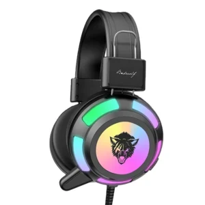 Kufje Gaming YORO V8 / RGB / LED / Over-Ear / E zezë