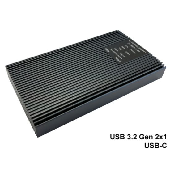 Këllëf për Disqe LC-Power NVMe/SATA SSD M.2 USB-C