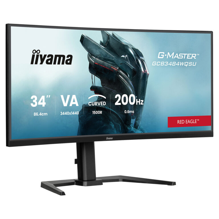 Monitor Gaming iiyama G-Master GCB3484WQSU-B2 / 34" UWQHD VA Curved / 200Hz / 0.6ms / HDMI+DP - Zezë