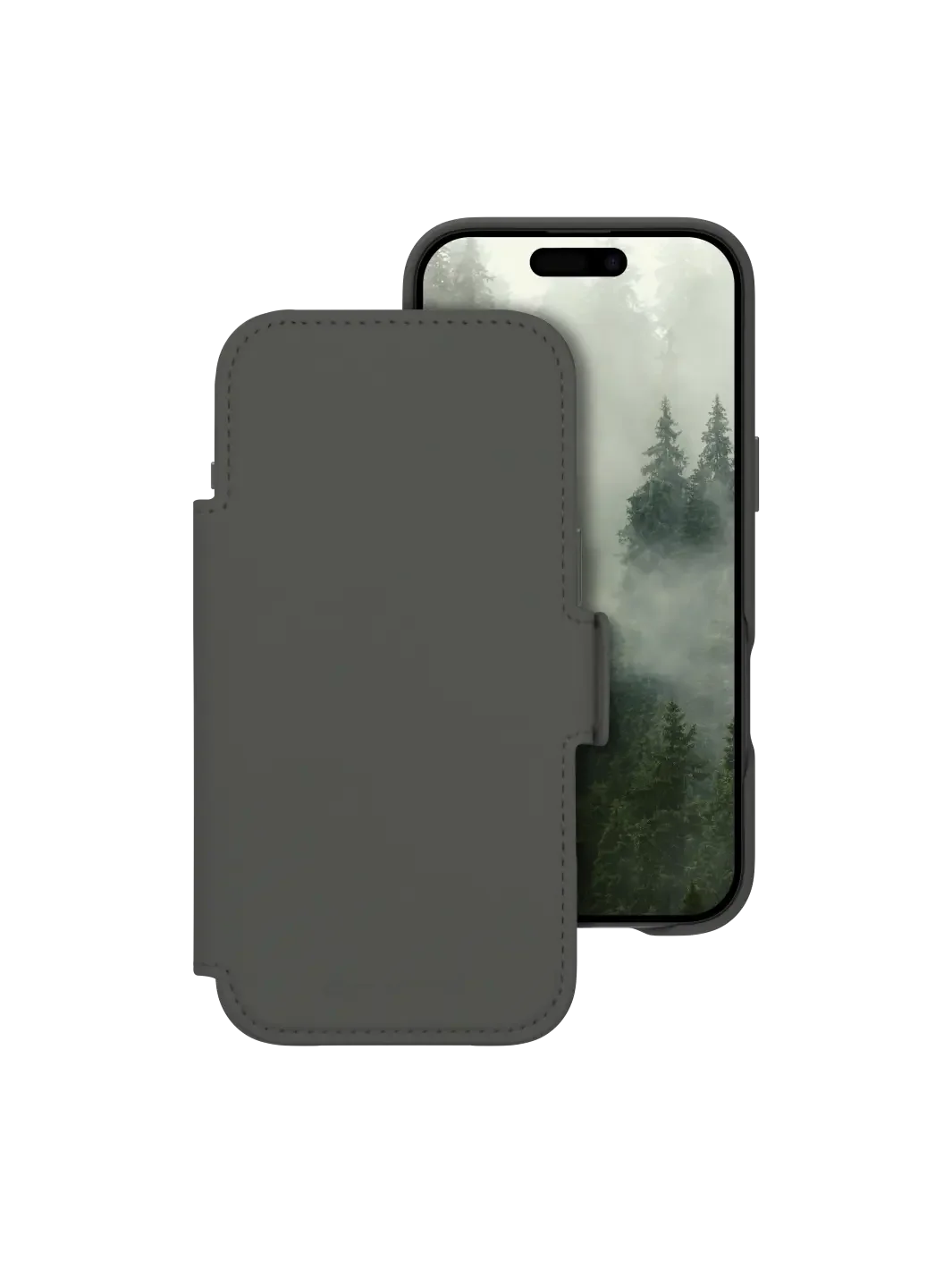 Aksesorë për telefon dbramante LYNGE MagSafe Icon / Apple iPhone 17 Air / Protective Cover / Wallet Case – Gjelbër e mbyllur