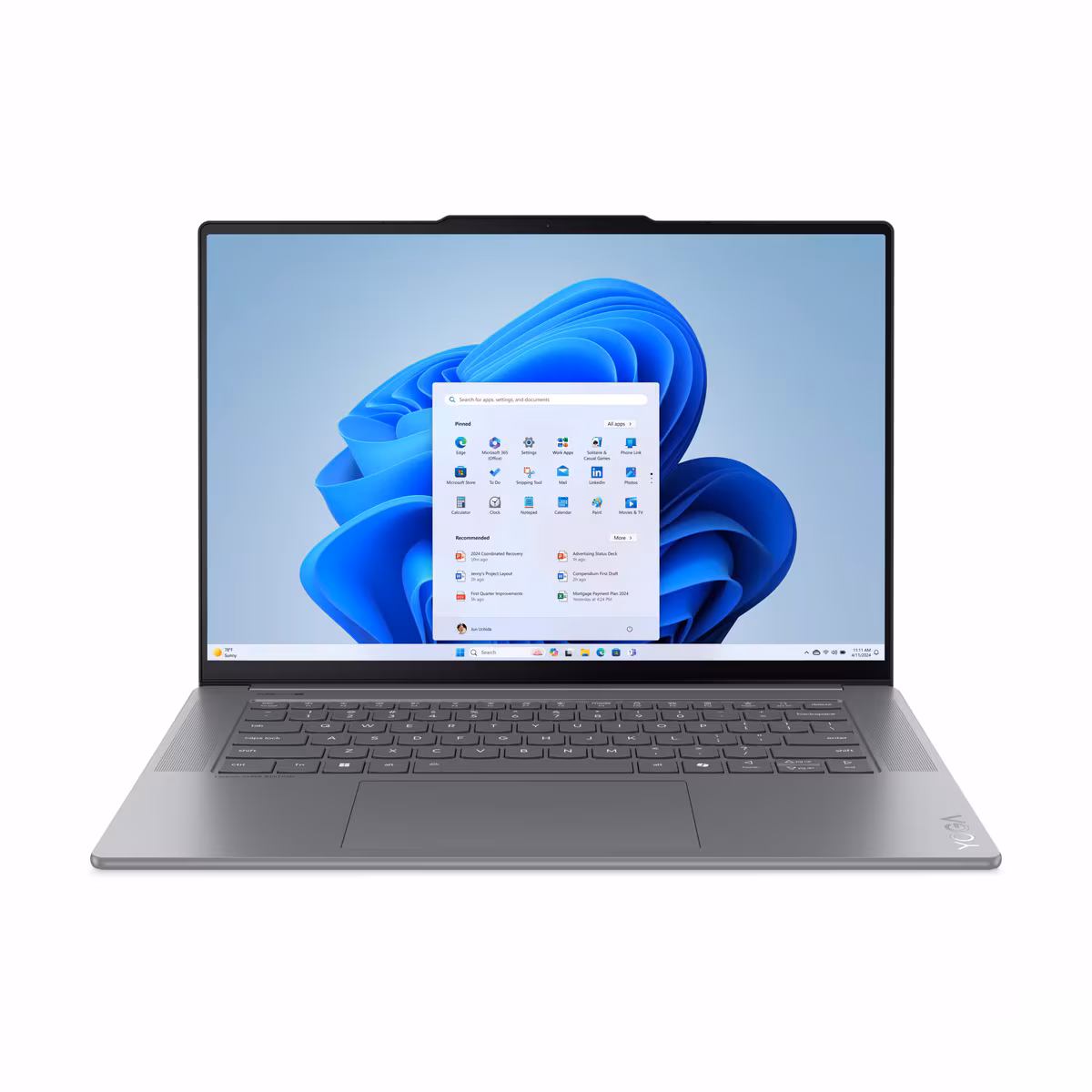 Laptop Lenovo Yoga Slim 7i Aura Edition 15ILL9 / Ultra 7-258V / 32GB LPDDR5x / 1TB / 15.3" 2.8K OLED 120Hz / Intel Arc Graphics 140V - Gri