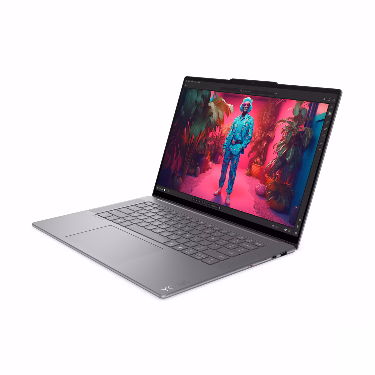 Laptop Lenovo Yoga Slim 7i Aura Edition 15ILL9 / Ultra 7-258V / 32GB LPDDR5x / 1TB / 15.3" 2.8K OLED 120Hz / Intel Arc Graphics 140V - Gri - Figura 3